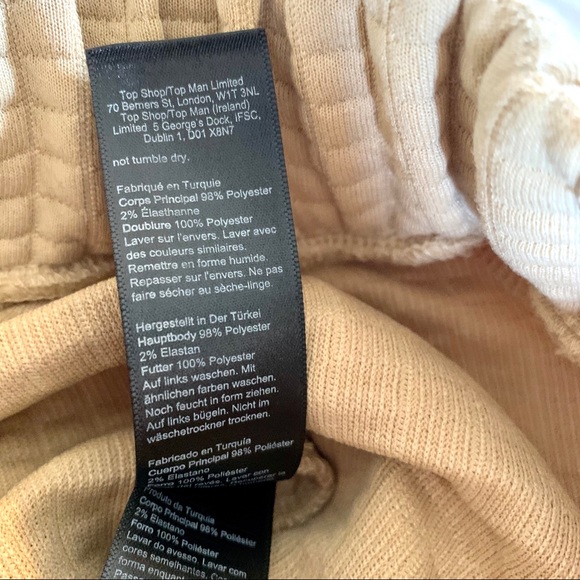 Topshop NWOT tan bubble quilted joggers - Picture 10 of 10